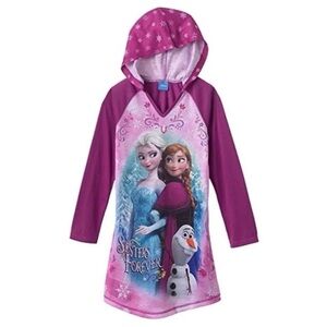 (NWT) Disney Frozen Hooded Nightgown, XS (4/5)